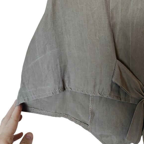 Vtg B.G.B. Taupe Double Breasted Vest Waistcoat 16 Minimalist Eclectic Grandpa - Picture 7 of 11